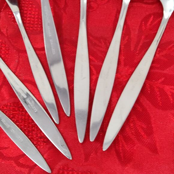 7X Serving Set Oneida Oneidacraft Deluxe Stainless Wintersong Spoons Ladle - Picture 10 of 11